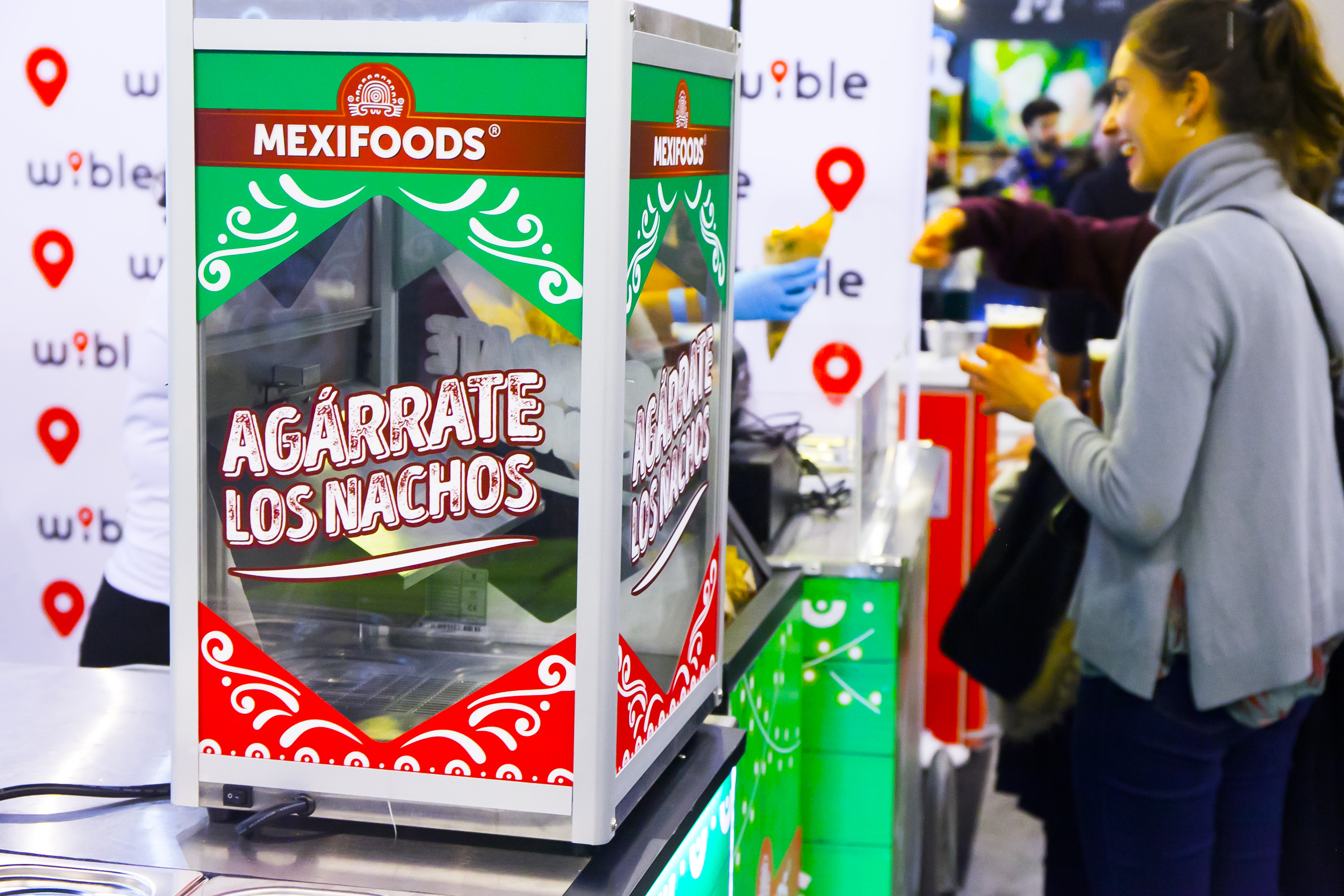 Puesto de comida mexicana Mexifoods